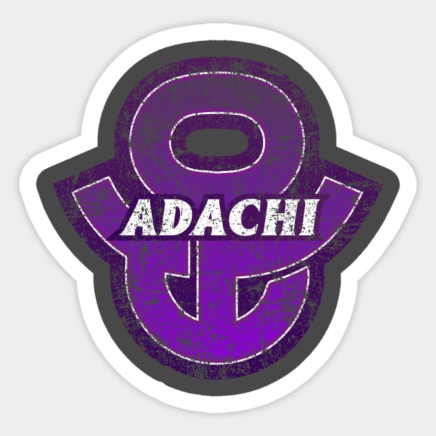 Adachi Ward of Tokyo Japanese Symbol Distressed Sticker by PsychicCat